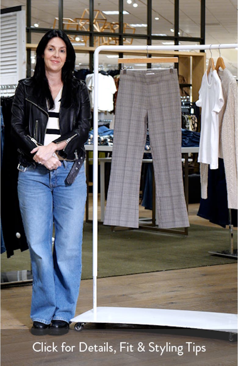 Plaid Kick Flare Pants, sales video thumbnail