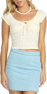 Billabong Mia Eyelet Crop Top