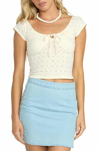 Billabong Mia Eyelet Crop Top