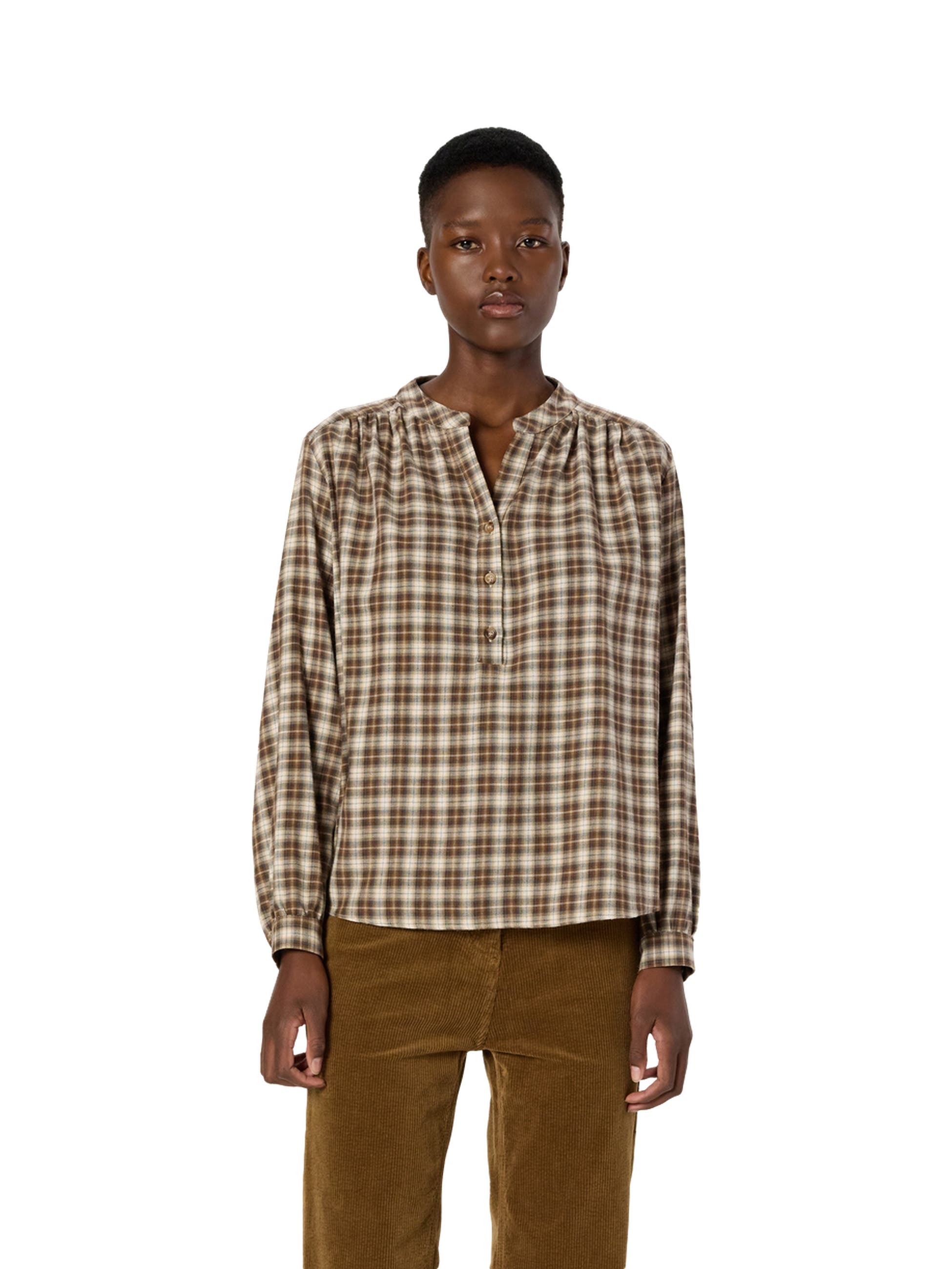 Aline Checked Blouse