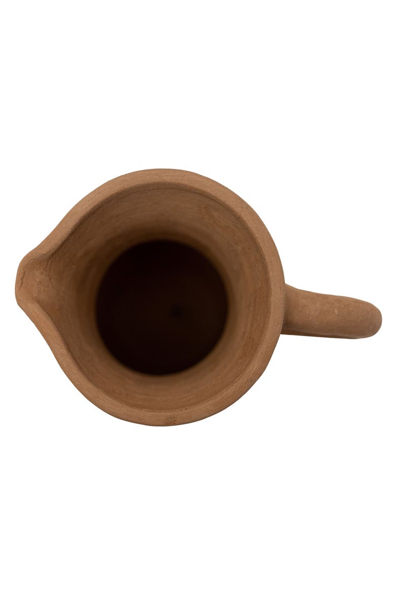 Natural Terracotta Pitcher, Alternate, color, Orange