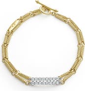 LAGOS Signature Caviar Superfine Diamond Toggle Bracelet