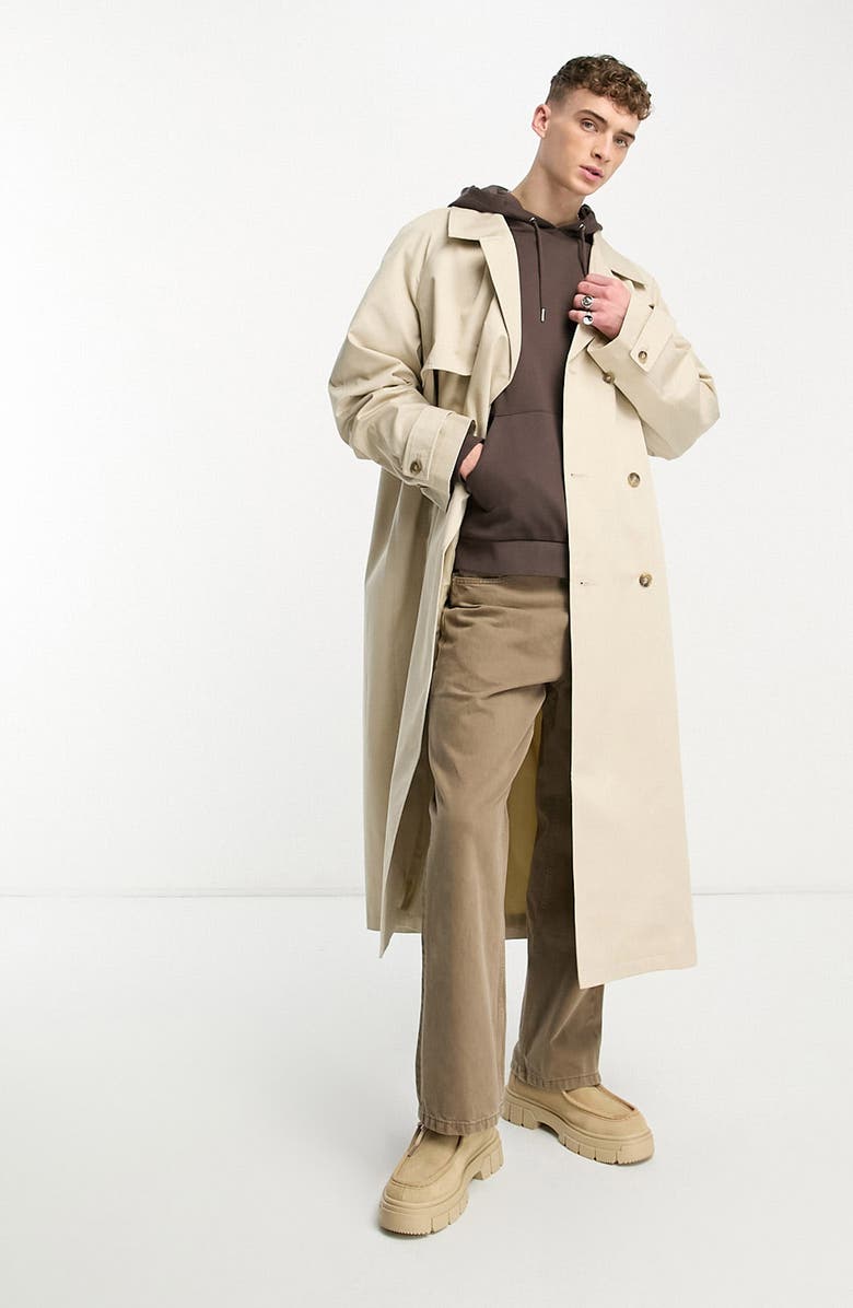 ASOS DESIGN Extreme Oversize Trench Coat, Alternate, color,