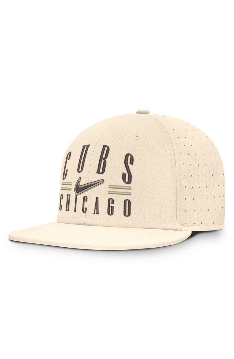 Nike Men's Nike Natural Chicago Cubs True Dri-FIT AeroBill Fitted Hat, Main, color, Natural
