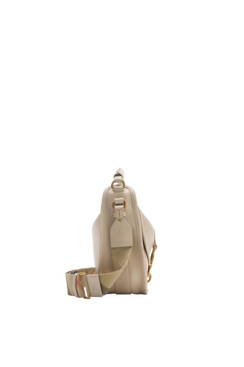Burberry Small B Clip Messenger Bag In Neutral