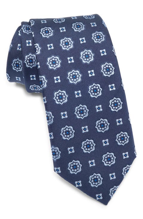 Medallion Silk Blend Tie
