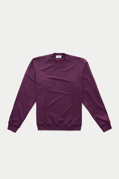Cotton Modal Relaxed Crewneck Sweatshirt