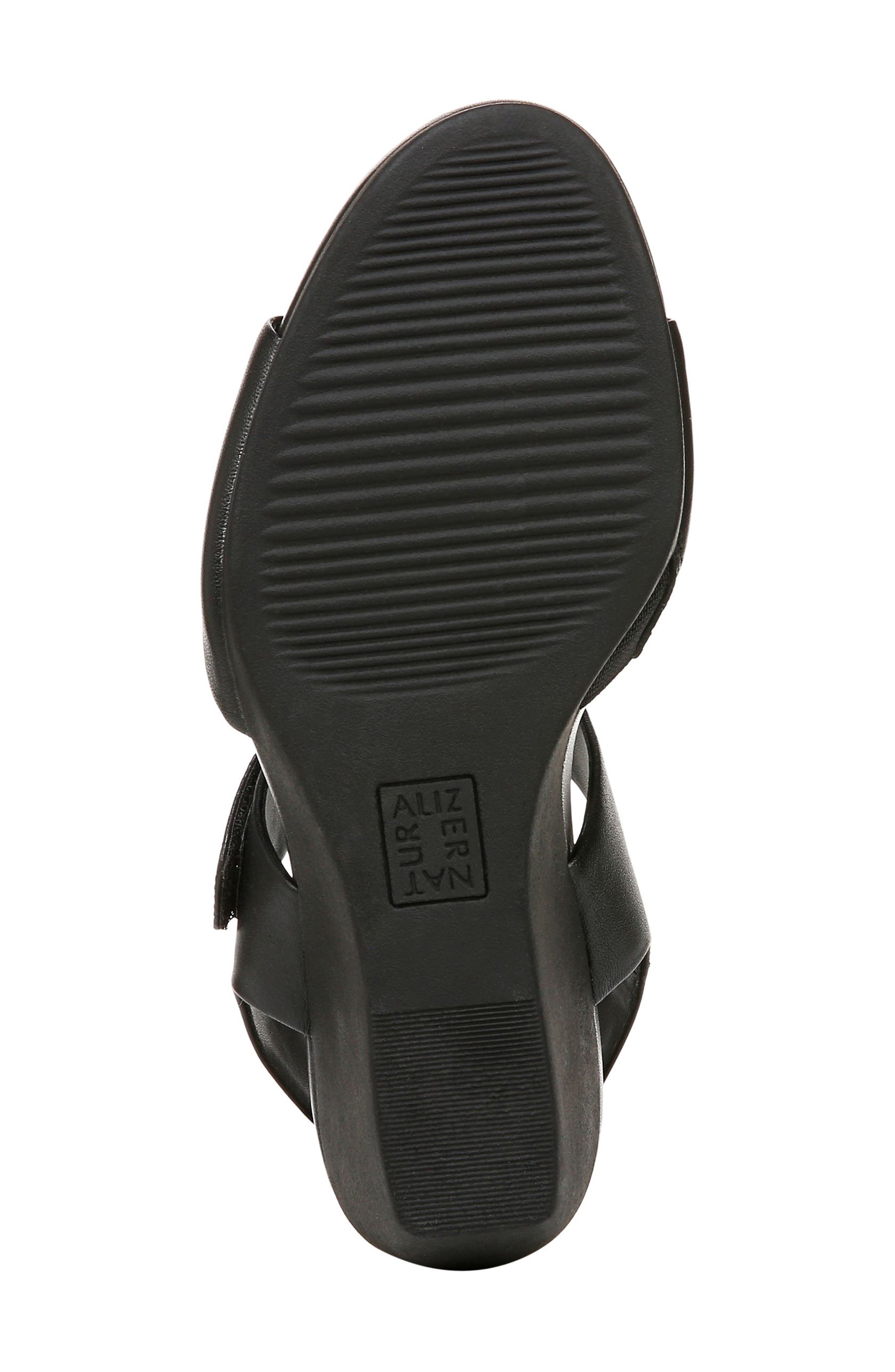 Naturalizer Imani Slingback Platform Wedge Sandal, Alternate, color, Black