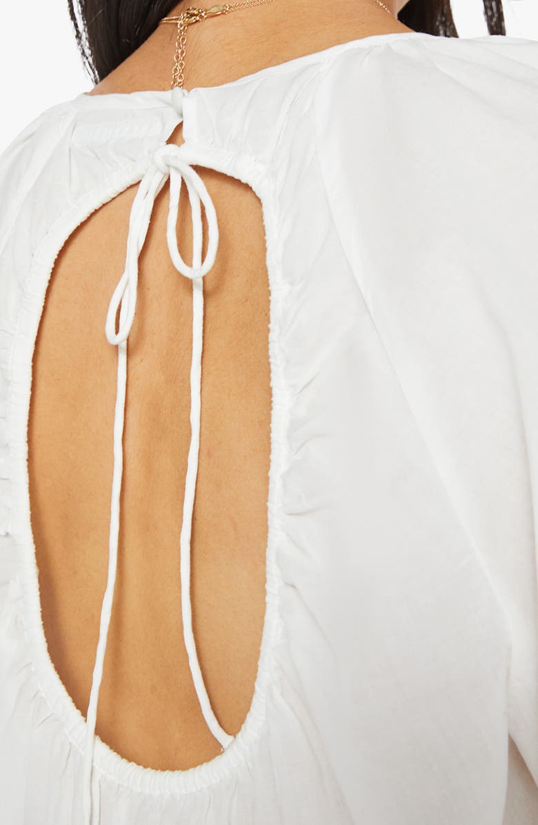 MOTHER The Party in the Back Cotton Shirt, Alternate, color, Lets Circle Back