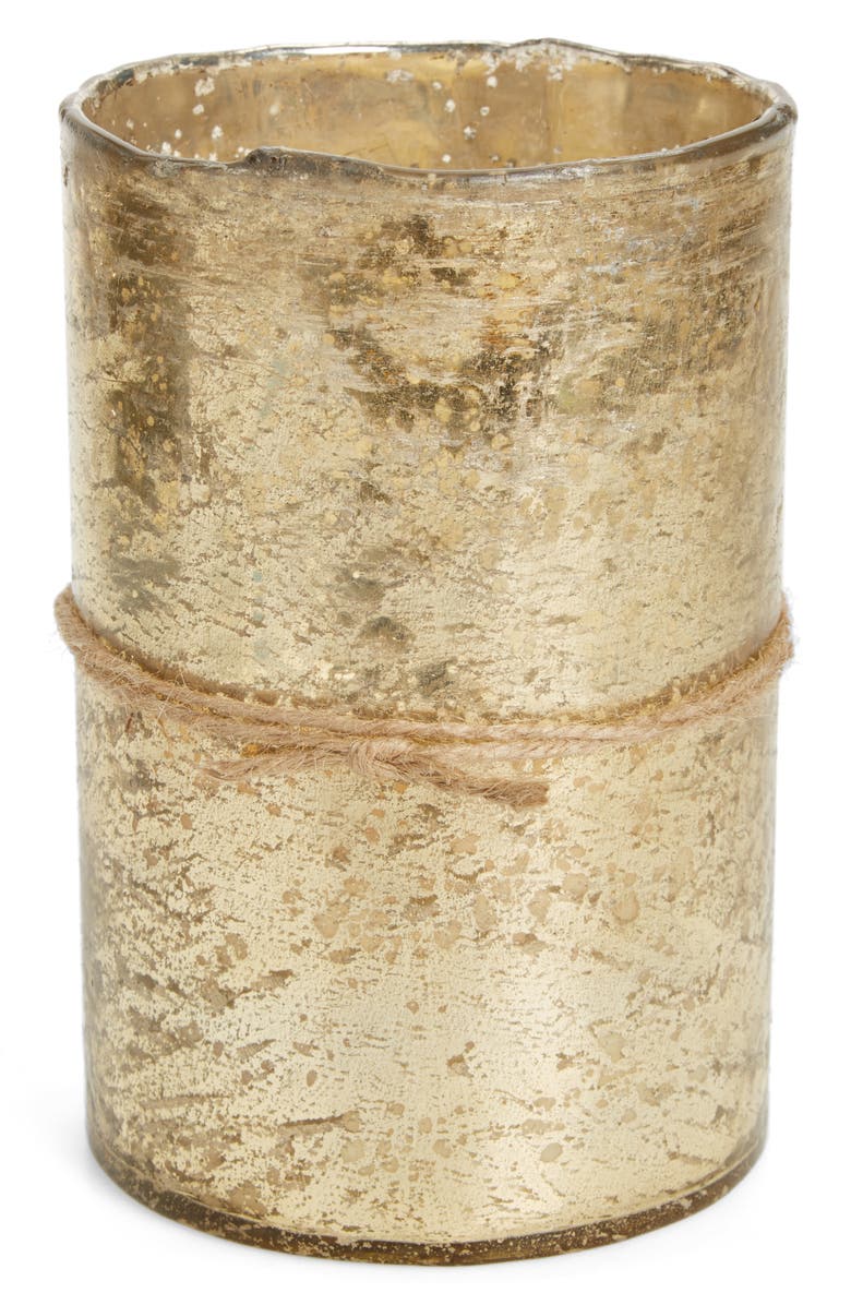 Himalayan Trading Post Scented Gold Hurricane Candle, Main, color,