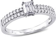Julianna B. Diamond Emerald Cut Engagement Ring 14k