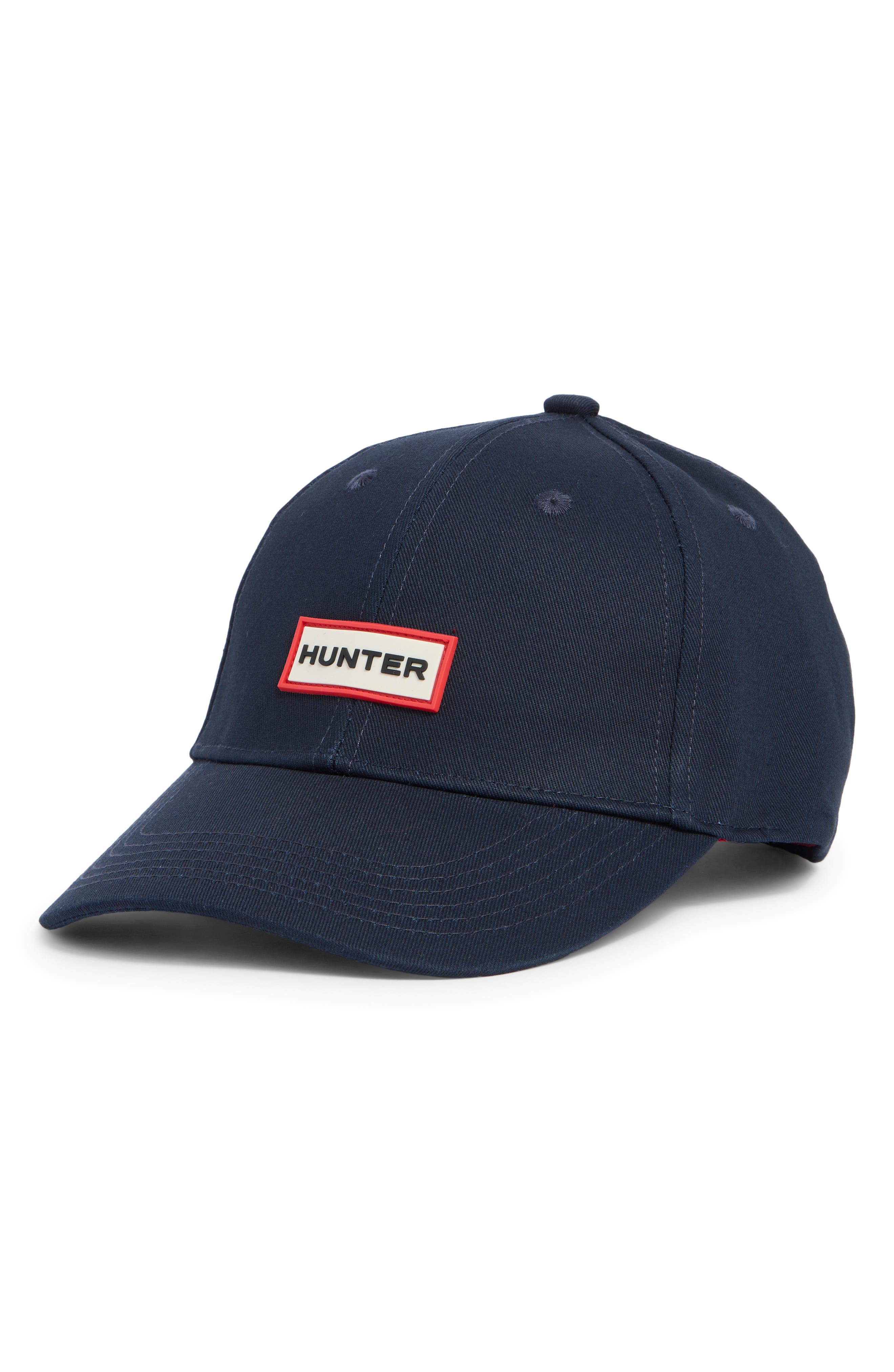 Hunter Logo Baseball Cap In Navy