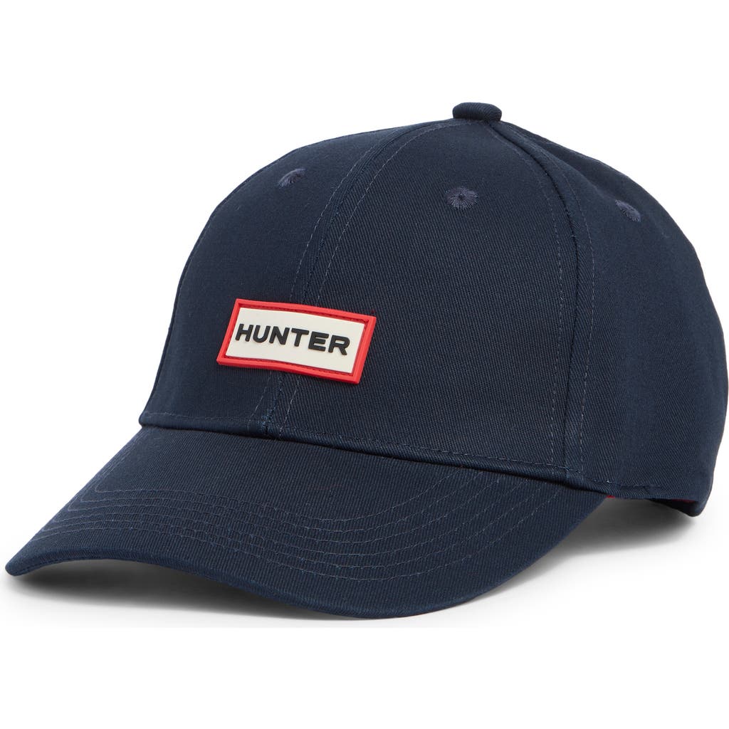 Hunter Logo Baseball Cap In Navy