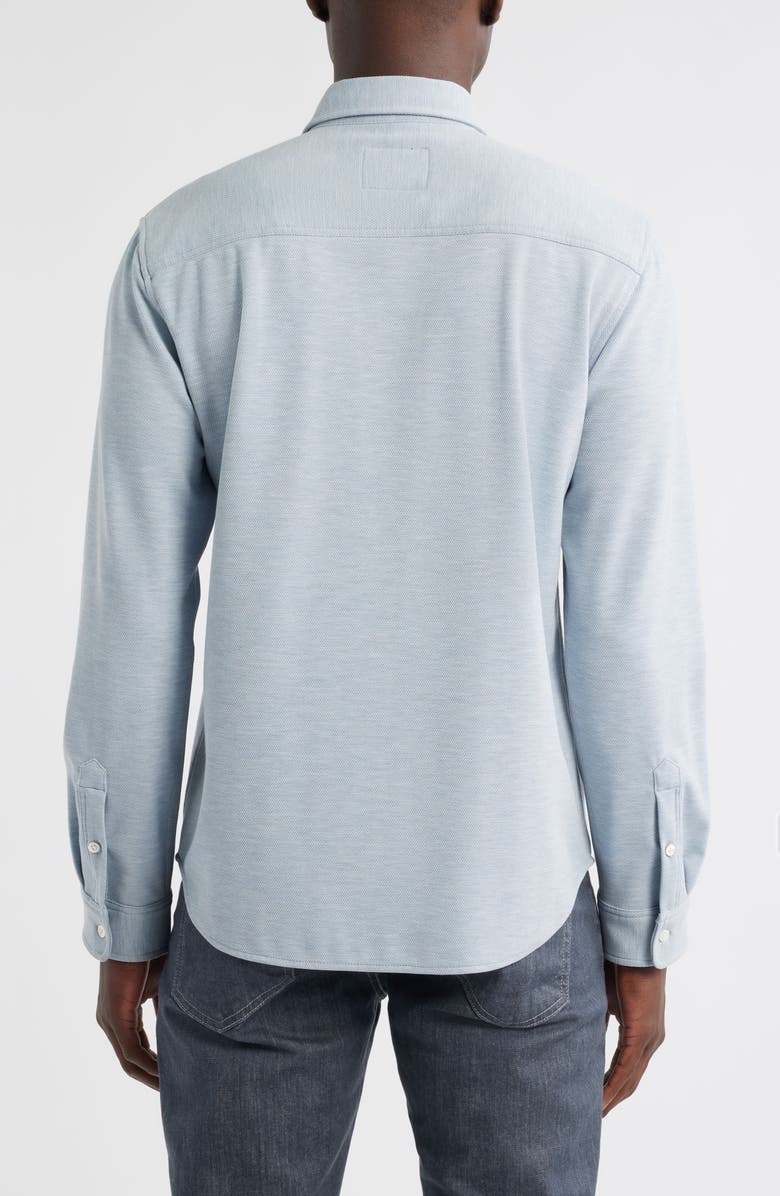 Rails Vincent Bird's Eye Knit Button-Down Shirt, Alternate, color, Blue Oxford