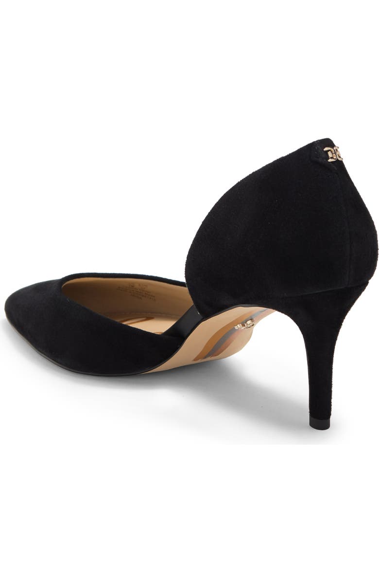 Sam Edelman Jaina Suede d'Orsay Pump, Alternate, color, Black Suede-25