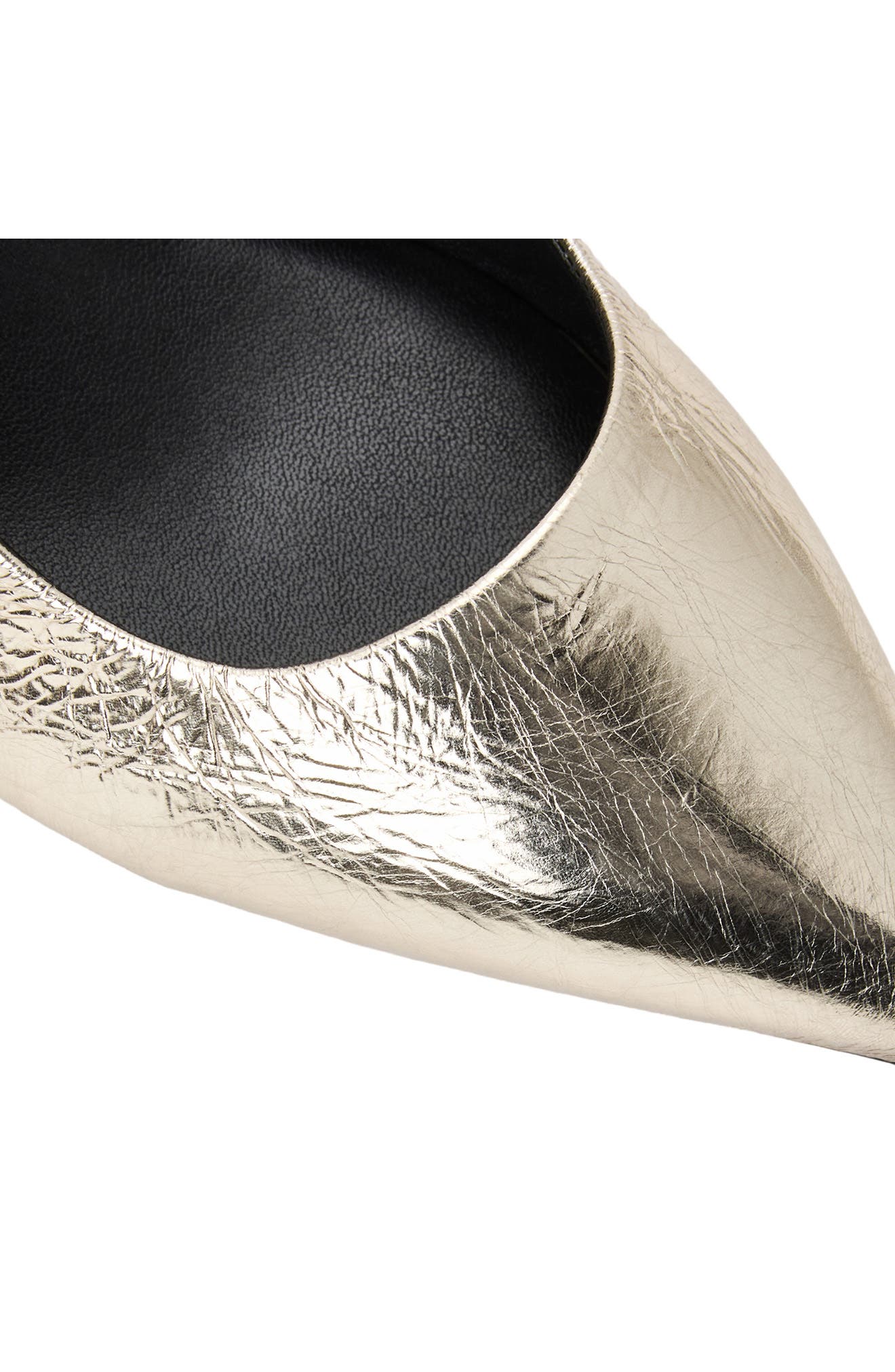 Bruno Magli Palerma Slingback Pointed Toe Kitten Heel Pump, Alternate, color, Platino