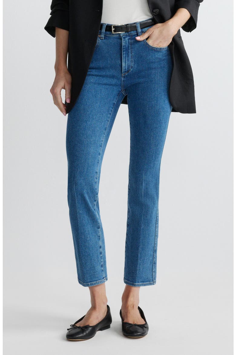 Mara Instasculpt™ Mid Rise Ankle Straight Leg Jeans, Main, color, NORTH BEACH