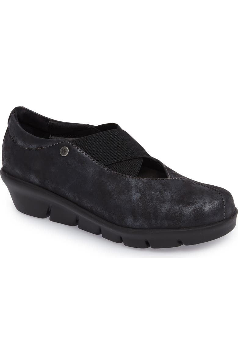 Wolky Cursa Slip-On Sneaker, Main, color, Black Leather