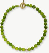 Classicharms Olivia Peridot Bead Choker Necklace
