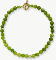 Classicharms Olivia Peridot Bead Choker Necklace