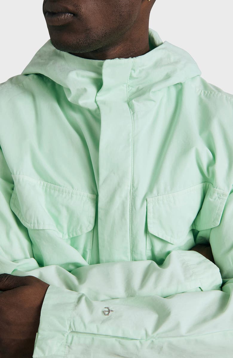 rag & bone Military Tactic Cotton Hooded Jacket, Alternate, color, Ltgrn