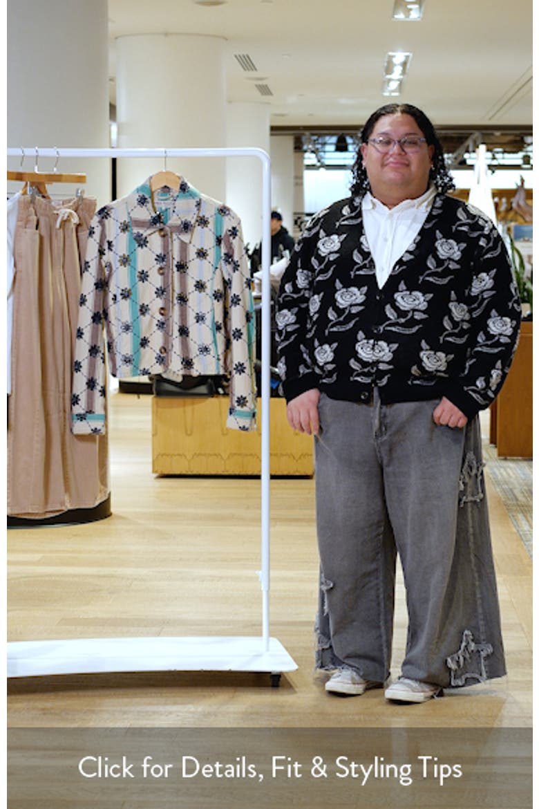 Cassie Mod Stripe Eyelet Cotton Jacket video