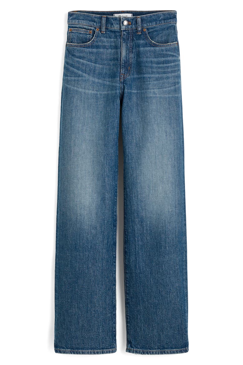 The Petite Perfect Wide Leg Jeans, Alternate, color, HARVEY WASH
