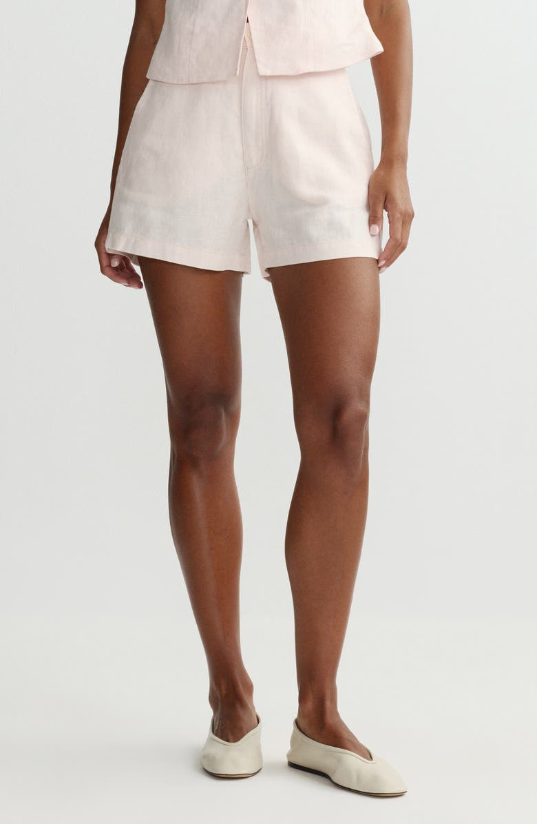 DL1961 Taylor High Waist Linen Shorts, Main, color, 