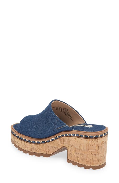 Karl Lagerfeld Women's Clarina Chunky Denim Block Heel Mules In Blue