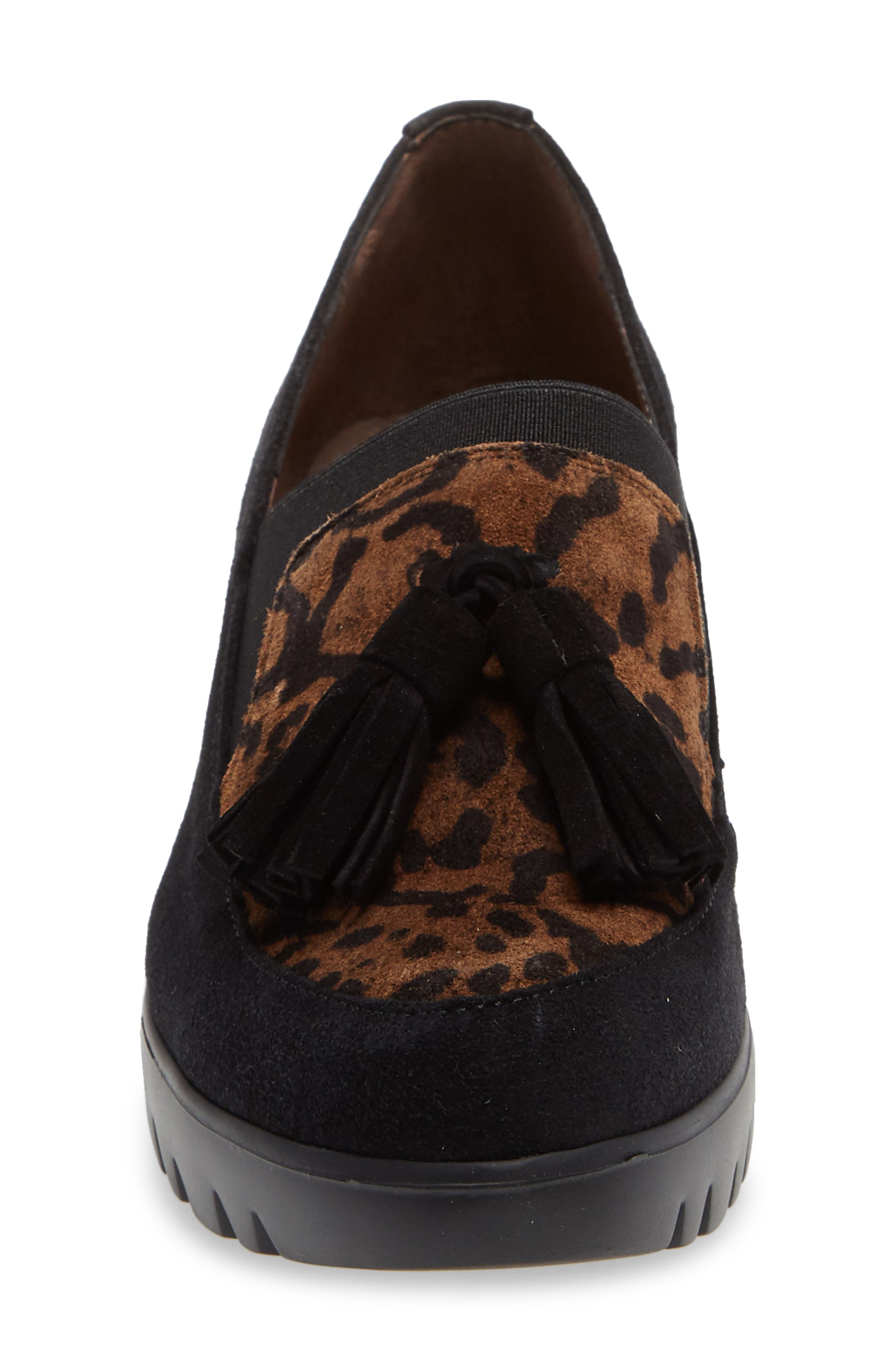 Wonders Wedge Tassel Loafer, Alternate, color, 