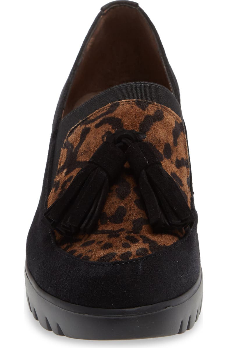 Wonders Wedge Tassel Loafer, Alternate, color,