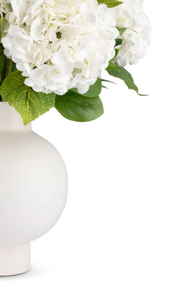 Marla RealTouch Hydrangea Arrangement, Alternate, color, Snow