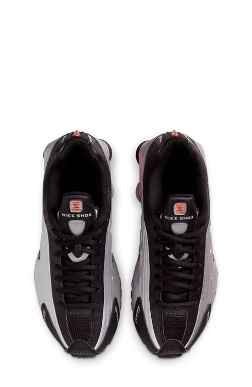 Nike Boys Shox R4 In Silver/metallic Silver/black