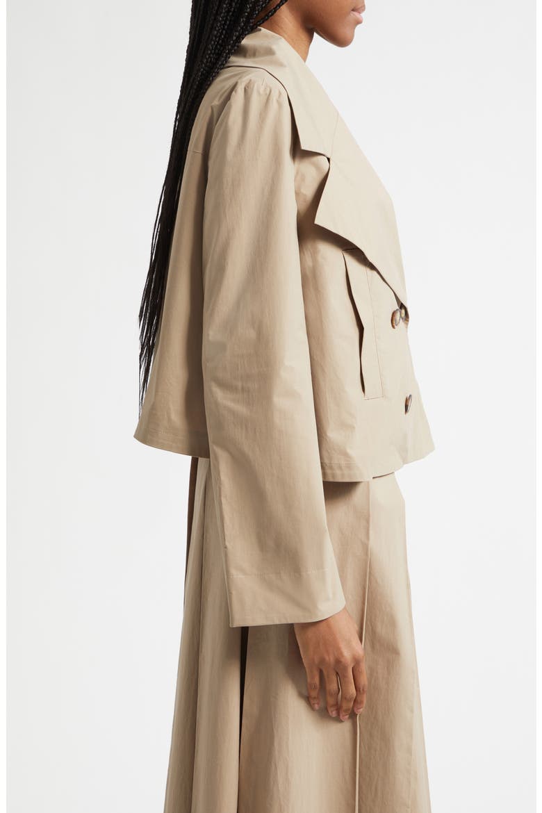 Dune Crop Trench Coat, Alternate, color, TAN