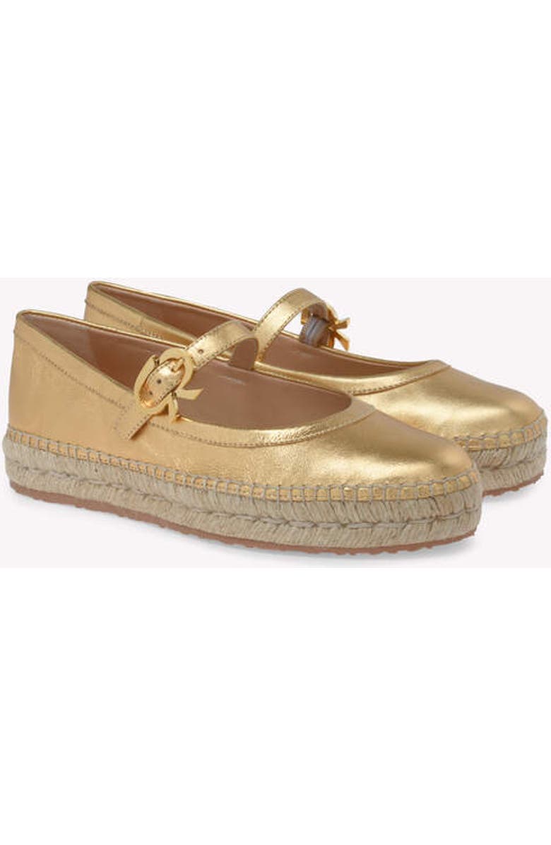 Gianvito Rossi Elda Sandals, Alternate, color, Metallic Gold