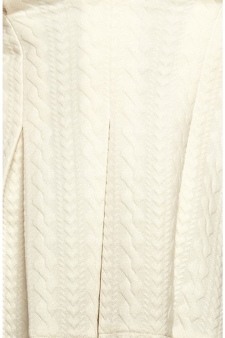 Puff Sleeve Textured Peplum Top, Alternate, color, CREAM