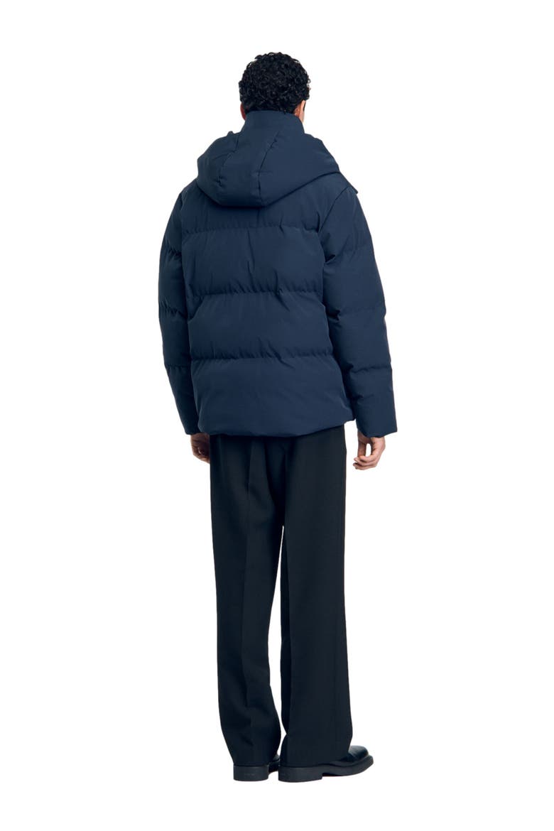 Quilted puffer jacket, Alternate, color, Blue prusse