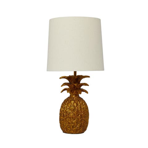 Pineapple Table Lamp with Shade