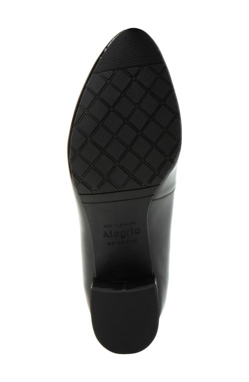 Alegria By Pg Lite Lisah Almond Toe Pump In Black