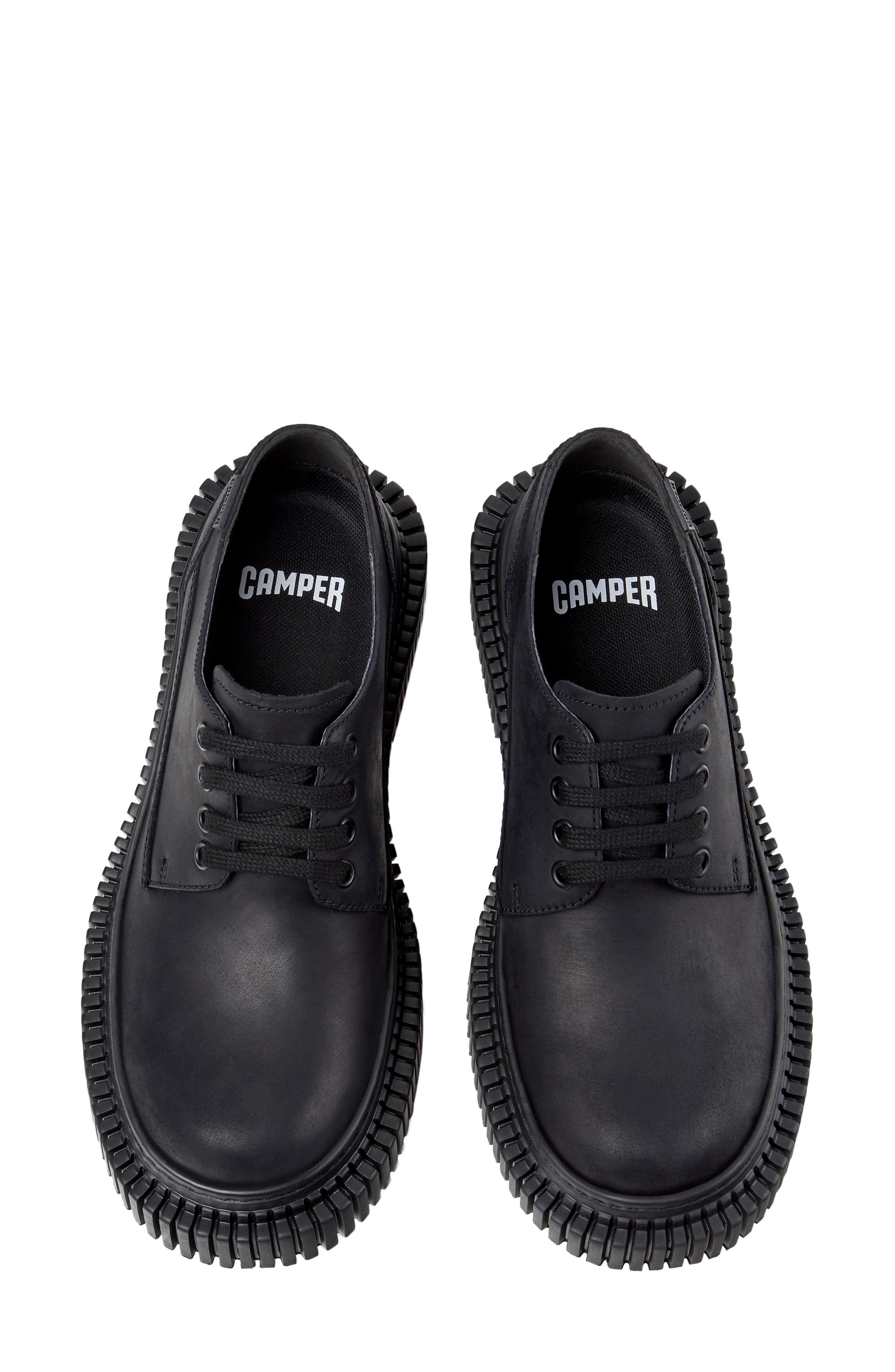 Pix Berlin Leather Derby, Alternate, color, BLACK
