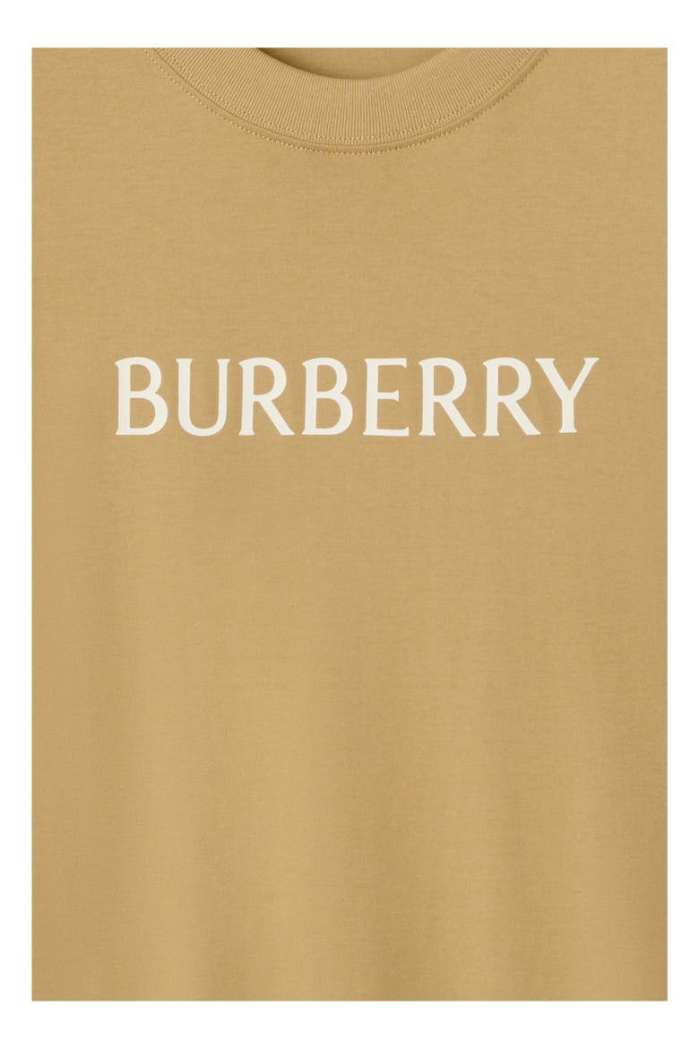 Logo Cotton T-shirt, Alternate, color, Flax beige