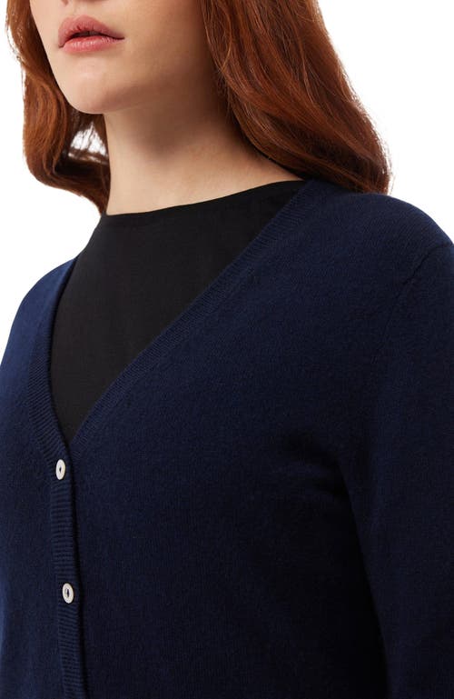 Gobi Mongolian Cashmere V-neck Cardigan In Blue