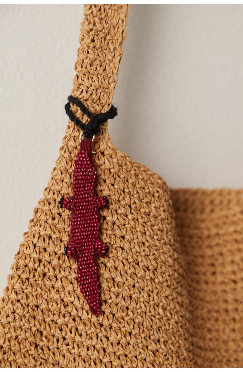 Free People Coastal Crush Straw Tote, Alternate, color, Natural