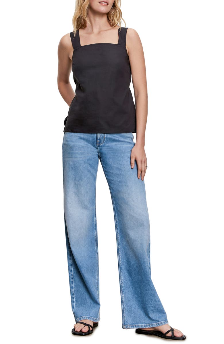 Sanctuary Desert Cotton Poplin Tank, Alternate, color, Black