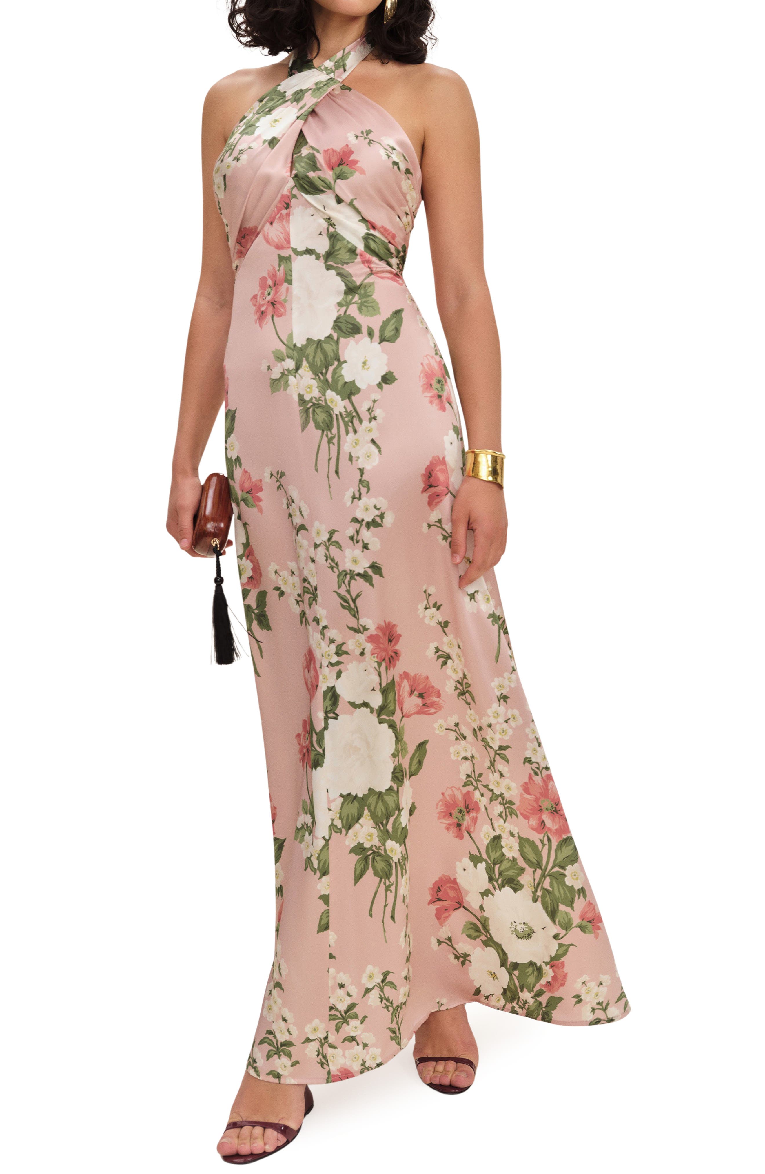 Reformation Veria Silk Maxi Dress