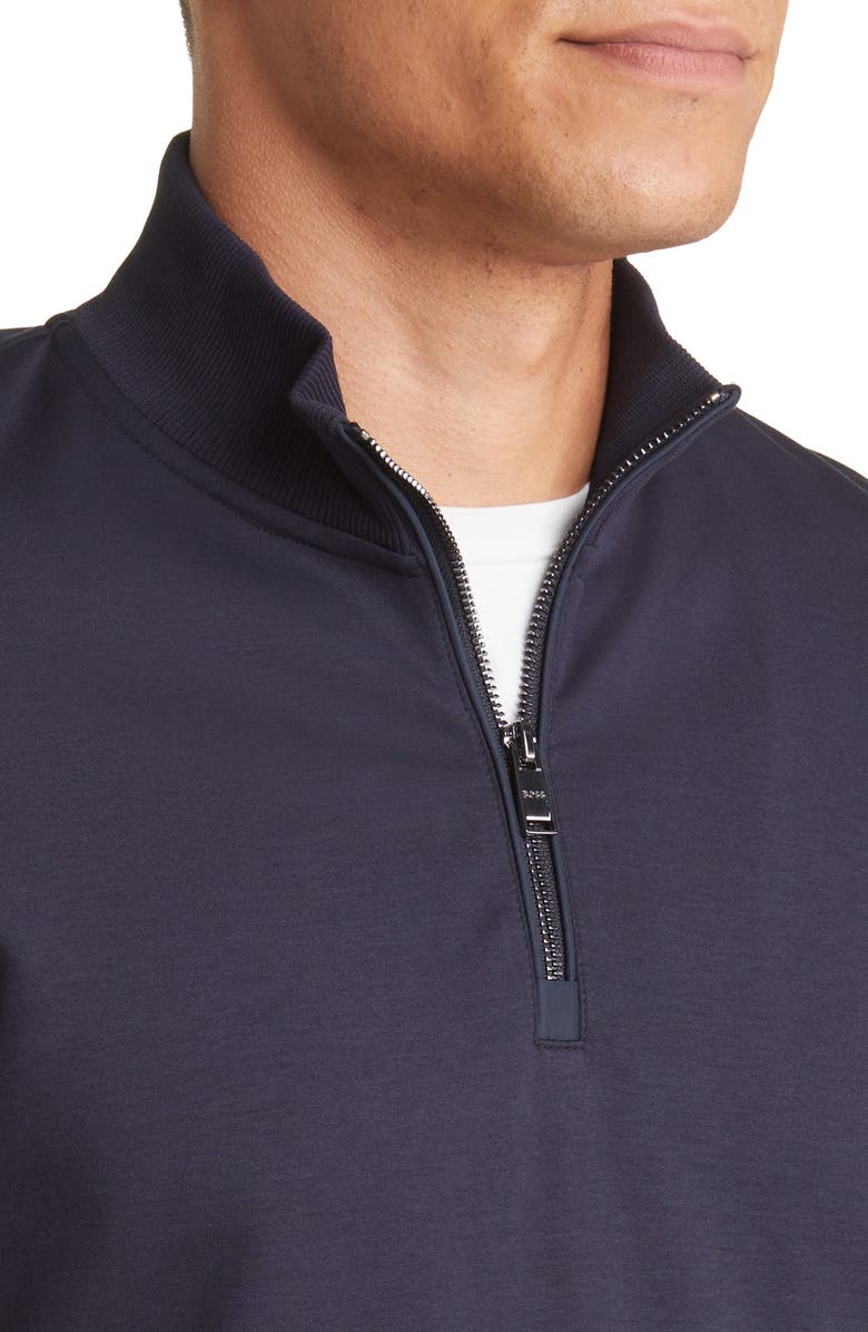 BOSS Sidney Quarter Zip Sweatshirt, Alternate, color, 