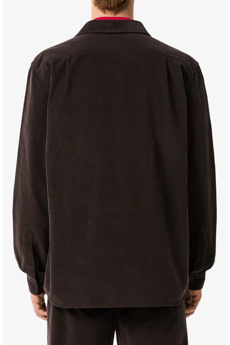 Regular Fit Corduroy Button-Up Shirt, Alternate, color, PORT