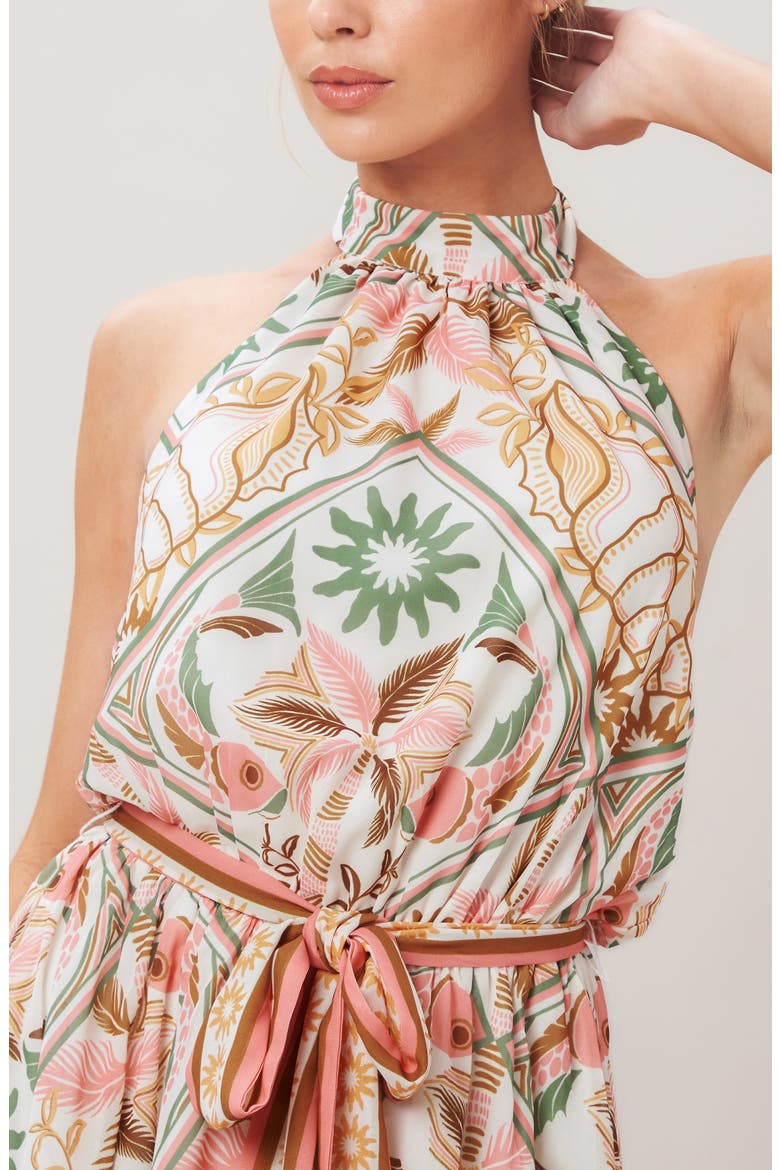 Print Minidress, Alternate, color, IVORY