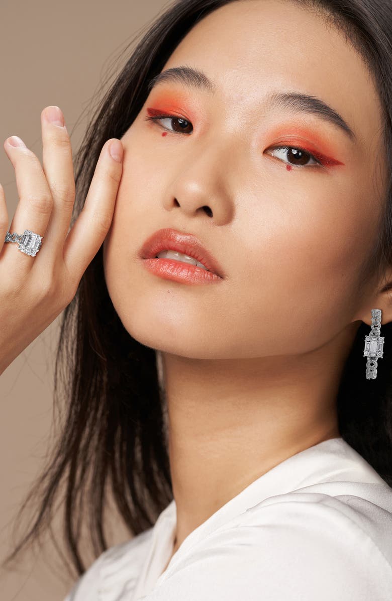 Mindi Mond Clarity Cube Diamond Link Ring, Alternate, color, 18K Wg