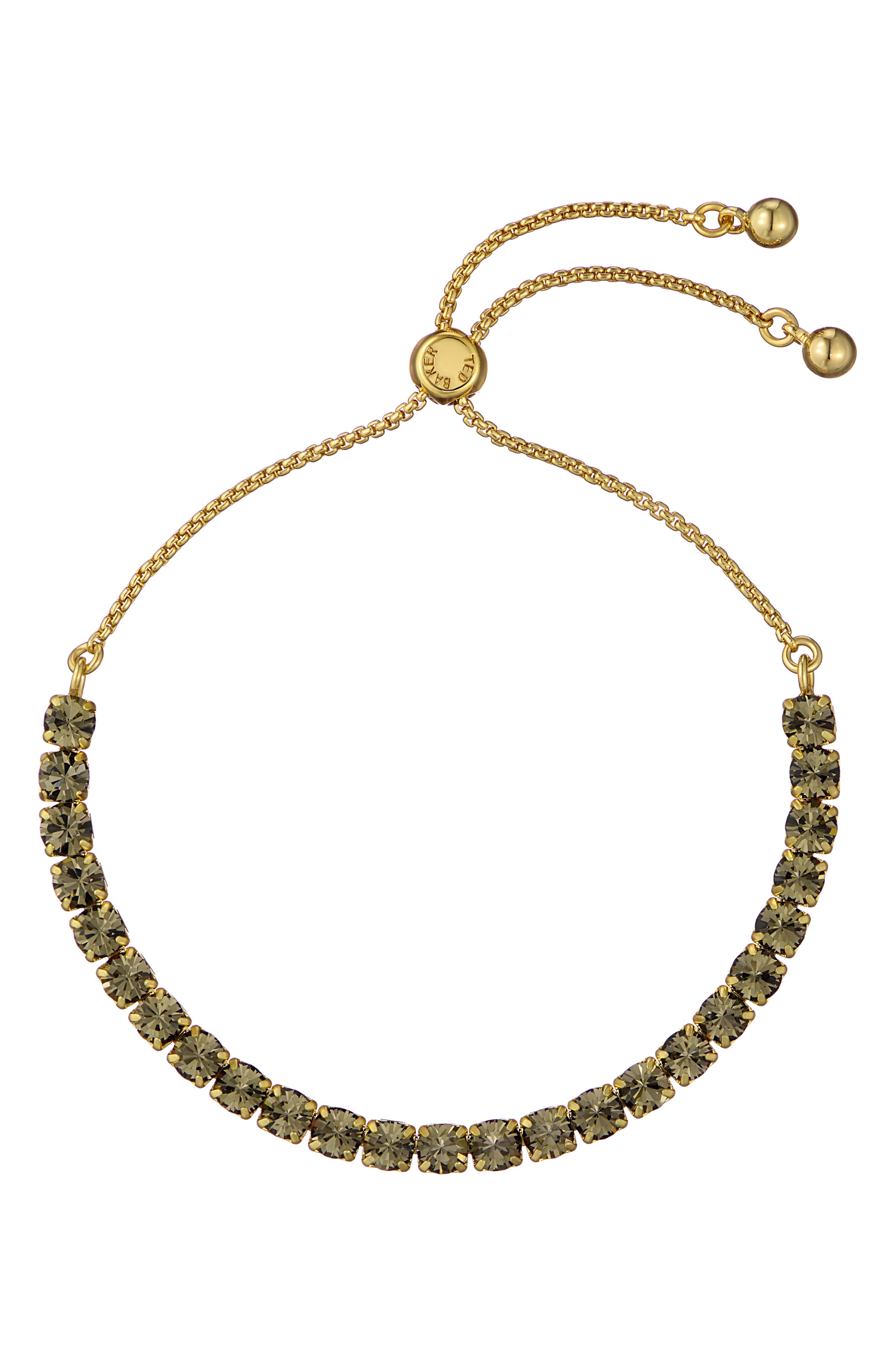 selected GOLD TONE/ BLACK CRYSTAL